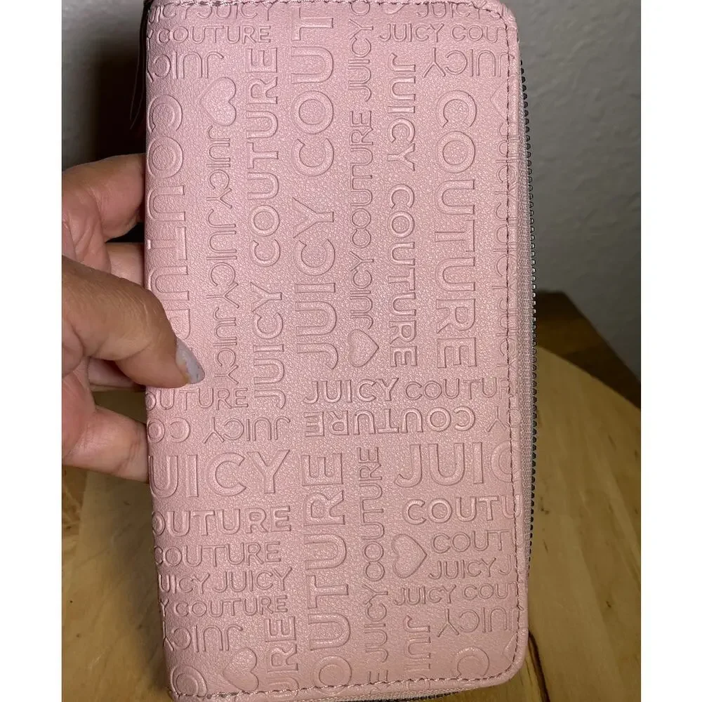 Juicy Couture Pale Pink Zip Around Wallet